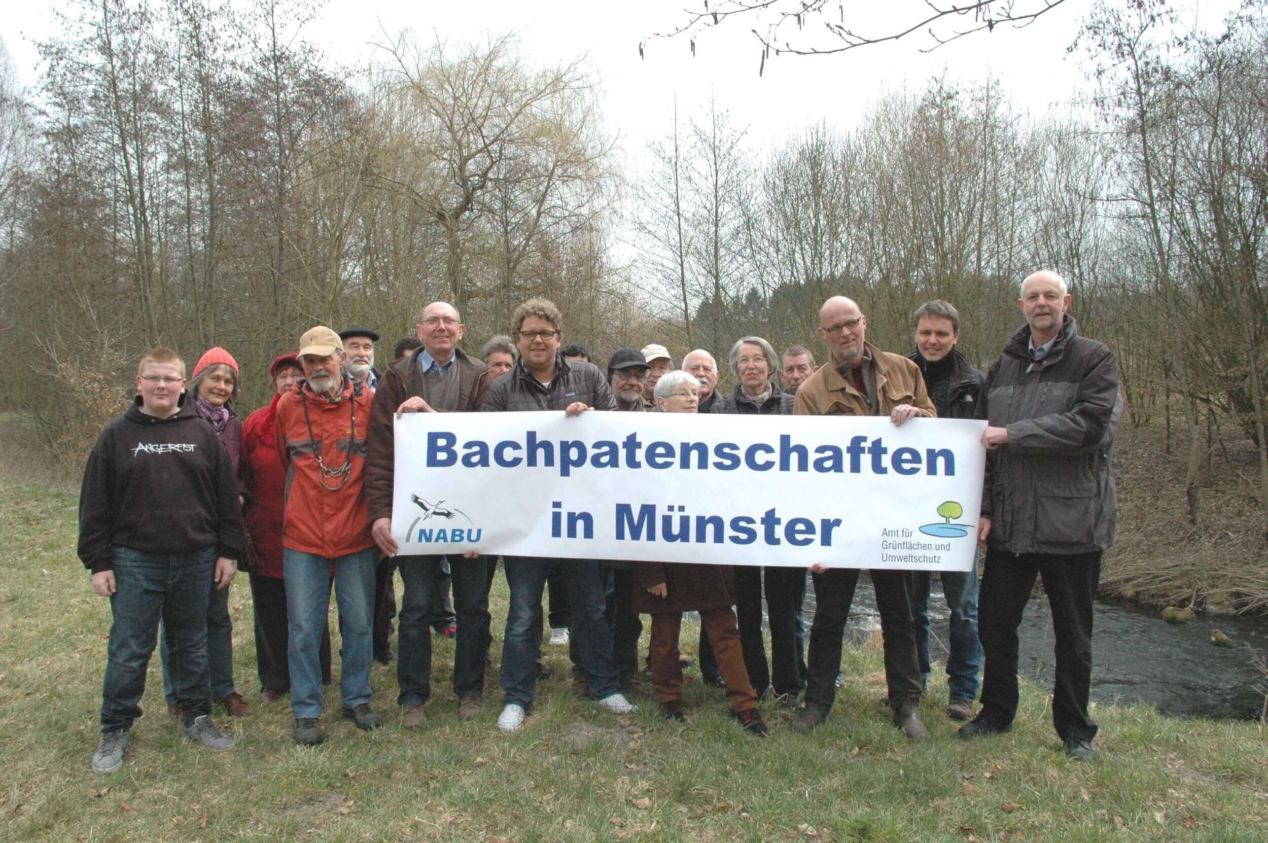 Übergabe des Bachpatenschaft-Projektes durch die Stadt Münster an die NABU-Naturschutzstation Münsterland am Emmerbach in Hiltrup 2013