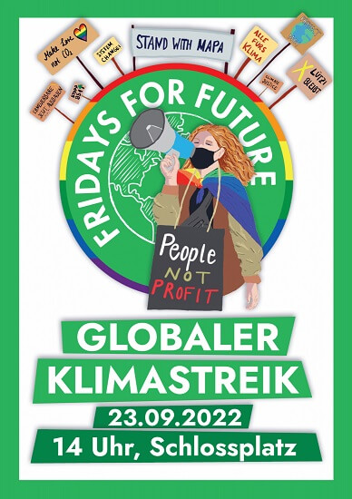 Klimastreik am Freitag, den 23. September 2022