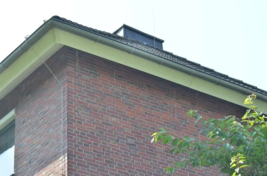 An einem Haus in Hülsheide sind nun verschlossene bzw. verbaute Nistplätze zu sehen - Kotspuren belegen ehemalige Vorkommen.
